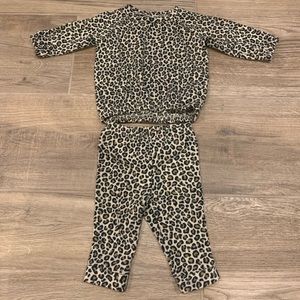 Old Navy Leopard Sweat Set